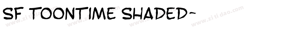 SF Toontime Shaded字体转换